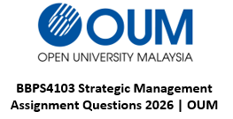 BBPS4103 assignment questions solved with OUM requirement